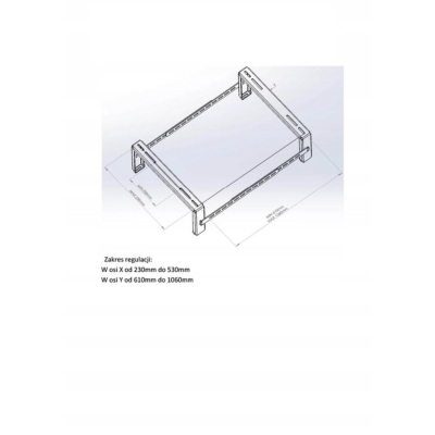 Stojak GEPOX do pompy ciepła klimatyzatora 600kg Biały